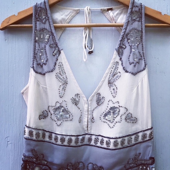 Free People Last Flowers Beaded Mini Dress - Picture 7 of 14